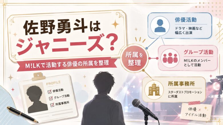 佐野勇斗がジャニーズ所属なのかM!LKでの活動や所属を整理する記事のアイキャッチ