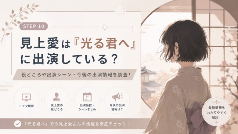 見上愛が『光る君へ』で演じた藤原彰子役を整理する記事のアイキャッチ画像