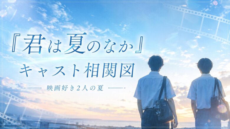 『君は夏のなか』キャスト相関図と奥智哉・杢代和人のW主演を紹介する記事のアイキャッチ