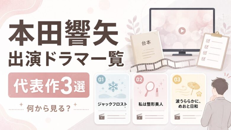 本田響矢さんの出演ドラマ一覧記事用のアイキャッチ画像