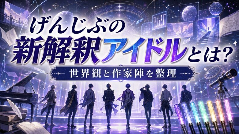 原因は自分にある。の新解釈アイドルというコンセプトと世界観、ボカロP・著名作家の楽曲提供を整理したアイキャッチ画像