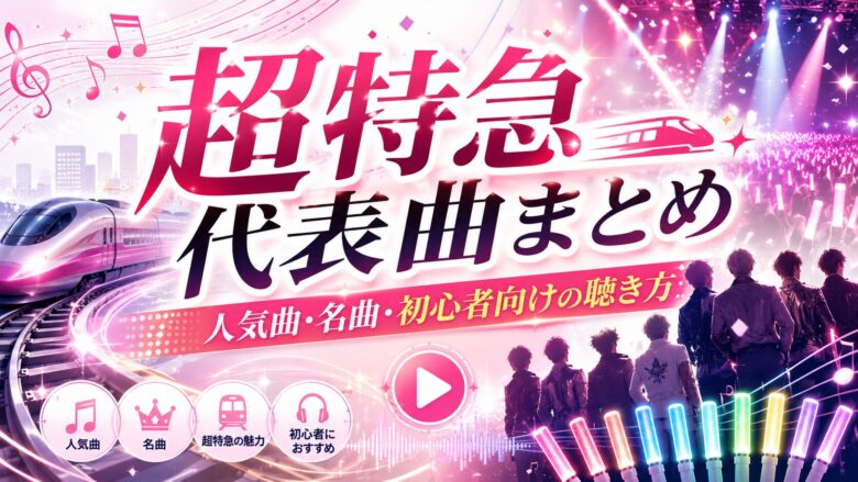 超特急の代表曲・人気曲・初心者におすすめの聴き方を紹介するアイキャッチ画像