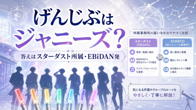 原因は自分にある。がジャニーズではなくスターダスト所属・EBiDAN発のグループであることを整理したアイキャッチ画像